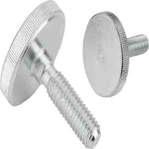 Knurled thumb screws, thin type, cl 5.8